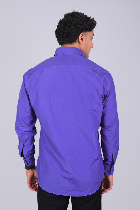 Veshbhoshaa Bluebird Serene Blue Men'S Office Shirt